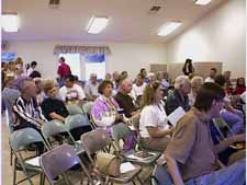 Audience waits with anticipation.......