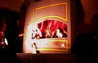 The children put on a puppet show.....
